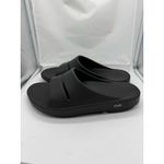 OOFOS OOahh Slide Black Sandals Mens Size 10 Womens Size 12 Unisex Shoes Photo 3