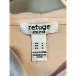 Refuge Hoodie Jacket Womens Size Small Pink Velvet Velour Full Zip Rinestone NEW Photo 5