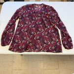 Hollister Chiffon Floral Baby Doll Long Sleeve Women's Top, Size medium Photo 1