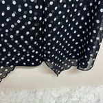 Chic Polka Dot Sleeveless Blouse Black Size XL Photo 4