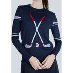 L'Etoile Sport Club Sweater in Blue Size Small Photo 1