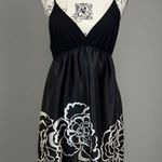 Rue 21 Vintage Y2K  Floral Mini Dress Black White Sleeveless Casual Party Size M Photo 1