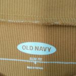 Old Navy  S Slim Fit Ribbed Goldenrod Long Sleeved Top Photo 5