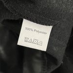 SheIn Women’s Faux Leather Blazer Jacket Button Front in Black Size Medium Photo 6