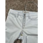 Athleta  sculptek skinny jeans frayed hems mid rise biscayne light wash size 6 Photo 9