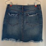 REWASH Distressed Denim Mini Skirt Photo 1