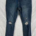 Levi's 311 Shaping Skinny Jeans Womens 31 Blue Denim Frayed Hem Distressed Photo 0