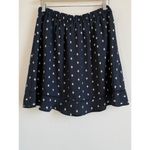 Loft Women's S Navy Blue Pink Diamond Geometric Print A-Line Skirt Pull On NEW Photo 1