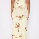 Women's Yellow Floral Sleeveless Cami Camisole Maxi Bodycon Slip Tank Dress Sz S Photo 2