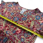 White Stag Vtg 90s Sz L 12/14 Maxi Cottage Prairie Dress Floral Tie Back Western Librarian Photo 5