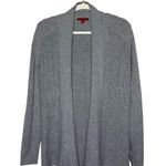 Red Valentino Ribbed Cardigan Size Small Gray Open Front Sweater Photo 6
