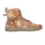 Dr. Martens  Womens Boots 7 Shoreditch Brown Floral Canvas Lace Up Combat Booties Photo 1