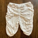 Rainbow Sandals Rib Knit Ruched Seam Biker Shorts Photo 2