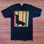 DACHSHUND WIENER DOG LOVER GRAPHIC TEE Black Photo 0