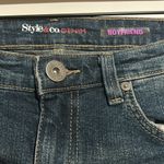 Style & Co  Women’s Boyfriend Plaid Patch Jeans NEW 2P Petite Photo 3