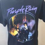 Prince Purple Rain black Moto rock & roll short sleeve shirt Photo 1