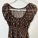 Vintage Babydoll Y2K Tunic Top Size Medium Brown Fairycore Whimsigoth Photo 2