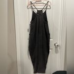 Free People New  Hot Shot Onesie Jumpsuit Washed Black Size XS Romper Photo 8