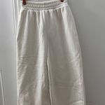 ZARA white wide leg sweatpants Photo 0
