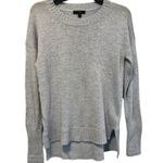 J.Crew Blue Crew Neck Ribbed Knit Pullover Sweater Wool Blend XS NEW Photo 1