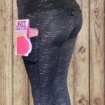 Black and white lines leggings body sculpting with phone pockets Size XL Photo 0