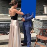 Black And Champagne Formal Dress Tan Photo 1