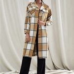 SheIn Tan and White cardigan jacket . Photo 2