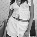 ZARA  Crochet Drawstring Shorts Sz Sm‎ Photo 0