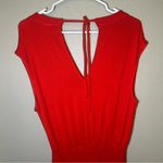 CAbi  Red Uptown Cropped Wide Leg Jumpsuit Women’s size medium Photo 5