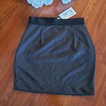 None Gray Fitted Mini Skirt Small Photo 2