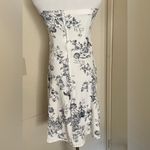 Teeze Me white and blue strapless casual dress Photo 2