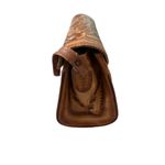 Handmade  Vintage Tan Leather Kisslock Shoulder Bag Photo 3