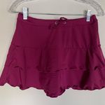 Athleta | Tiered Ruffled Athletic Skirt in Magenta Small Photo 0