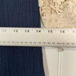 Solitaire Swim Navy Blue Boho Crochet Lace Dress | Cottagecore Festival Tunic L Photo 3