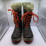 Sorel  Tofino Tall Herringbone Fur Winter Boots Women's Sz 8 NL2190-231 EUC Photo 1