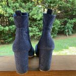 Maje  Navy Felix Faux Python Ankle Bootie size 40 Photo 4