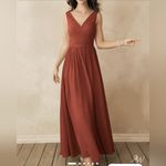 David's Bridal AW Gwyneth Bridesmaid Prom Formal Special Occasion Wedding Guest Dress, 6, Red Photo 1