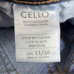 Cello  Size 11/30 Distressed Ripped Torn Cropped Straight Leg Jeans w/5 Pockets Photo 13