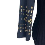 Premise  Small Black Brass Studded Embellished Bodycon Dress NWT Cocktail Party Photo 3