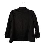 Norma Kamali  Shirt Size 6 Black Basic Hidden Button Pockets Boxy Swing Blazer Photo 1