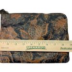 Patricia Nash Wristlet Used Floral Leather Brown Blue Black Tan Photo 8