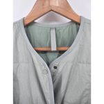 Lululemon  Insulated Liner Coat Mid Warmth Quilted Snap Front Green Women Large Photo 2