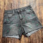Judy Blue  Cactus Embroidered High Rise Shorts size LARGE Photo 0