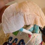 Vtg Jane’s closet 90s beach theme knit cardigan sweater colorful size small White Photo 13