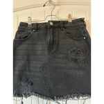 PacSun  Distressed Black‎ Mini Jean Skirt Size 24 Photo 1