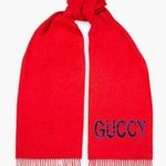 Gucci Cranberry Red Purple Embellishment Sequin Scarf NWT Photo 0