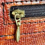 D. BREV Vintage Alligator Crossbody Bag #B094A000408 Exotic Leather Top Handle Brown Photo 5