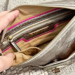 Elliott‎ Lucca Pyrite Metallic Leather Grenville Shoulder Purse 105040 Excellent Silver Photo 5