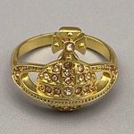 Vivienne Westwood  Elegant Gold-Tone Ring with Orb Design Photo 1