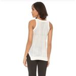 Theory  Women Tunic Tank Top PXS Ivory Mesh Cottoncash Knit Layering Luxe‎ Beachy Photo 9